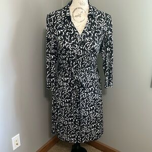 Nine West Collared wrap dress